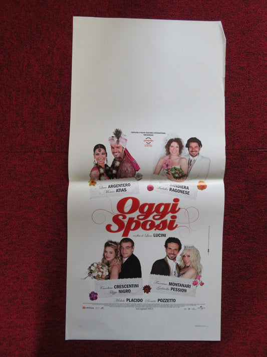 OGGI SPOSI ITALIAN LOCANDINA POSTER LUCA ARGENTERO MORAN ATIAS 2009 Rendezvous Cinema Movie posters