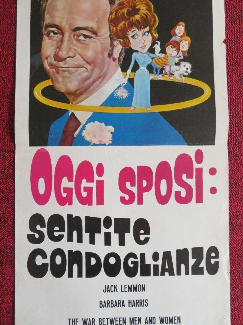 OGGI SPOSI: SENTITE CONDOGLIANZE ITALIAN LOCANDINA (27"x12.5") POSTER 1972 Movie posters
