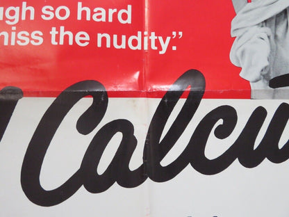 OH! CALCUTTA! FOLDED US ONE SHEET POSTER BILL MACY MUSICAL 1972 Movie posters