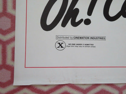 OH! CALCUTTA! FOLDED US ONE SHEET POSTER BILL MACY MUSICAL 1972 Movie posters