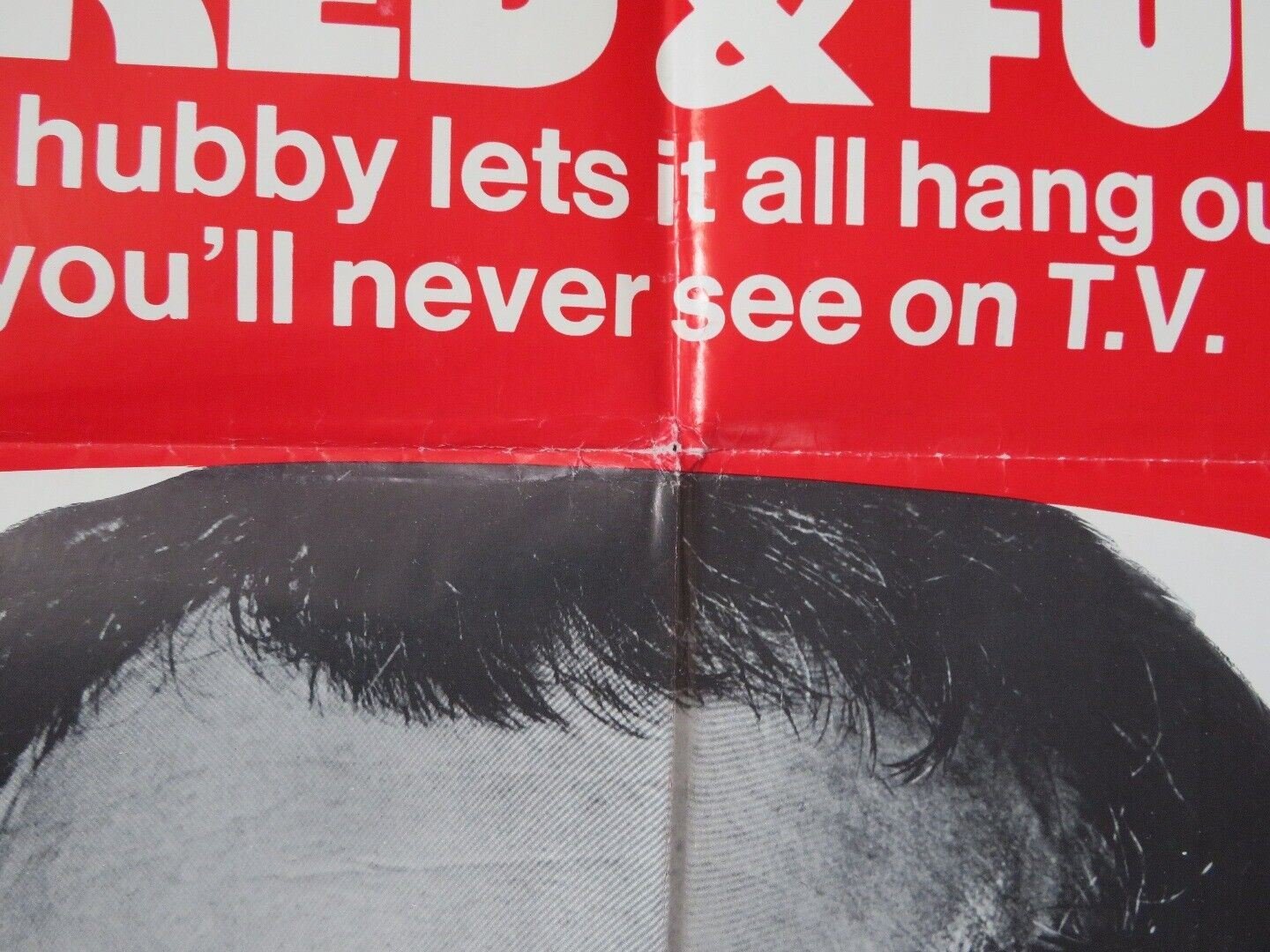 OH! CALCUTTA! FOLDED US ONE SHEET POSTER BILL MACY MUSICAL 1972 Movie posters