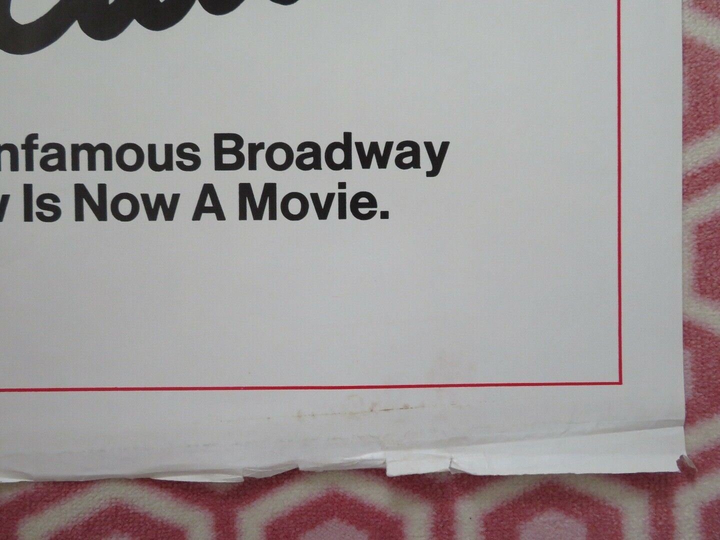 OH! CALCUTTA! FOLDED US ONE SHEET POSTER BILL MACY MUSICAL 1972 Movie posters