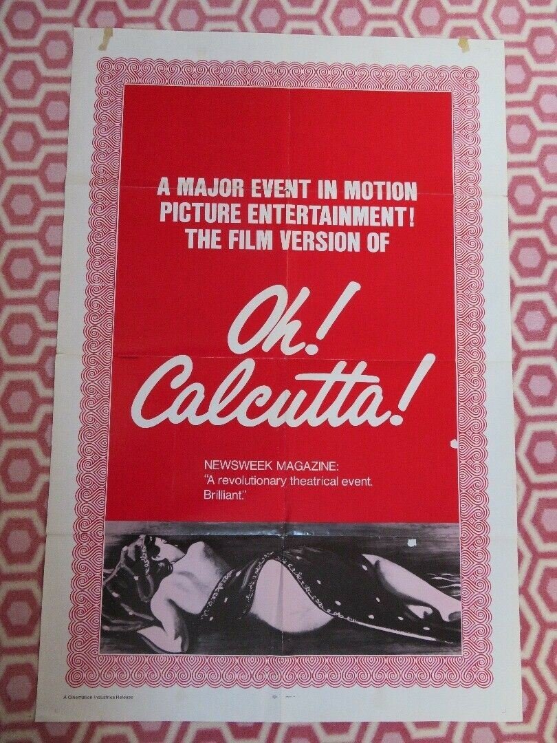 OH CALCUTTA! US ORIGINAL 1 SHEET POSTER MUSICAL Movie posters