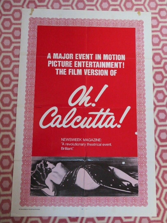 OH CALCUTTA! US ORIGINAL 1 SHEET POSTER MUSICAL Movie posters