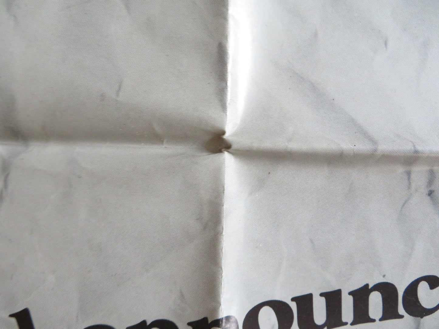 OH, GOD! - PREVIEW FOLDED US ONE SHEET POSTER GEORGE BURNS JOHN DENVER 1977 Rendezvous Cinema Movie posters