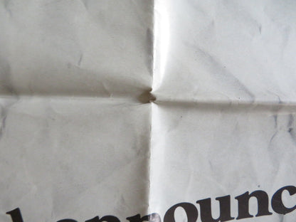 OH, GOD! - PREVIEW FOLDED US ONE SHEET POSTER GEORGE BURNS JOHN DENVER 1977 Rendezvous Cinema Movie posters