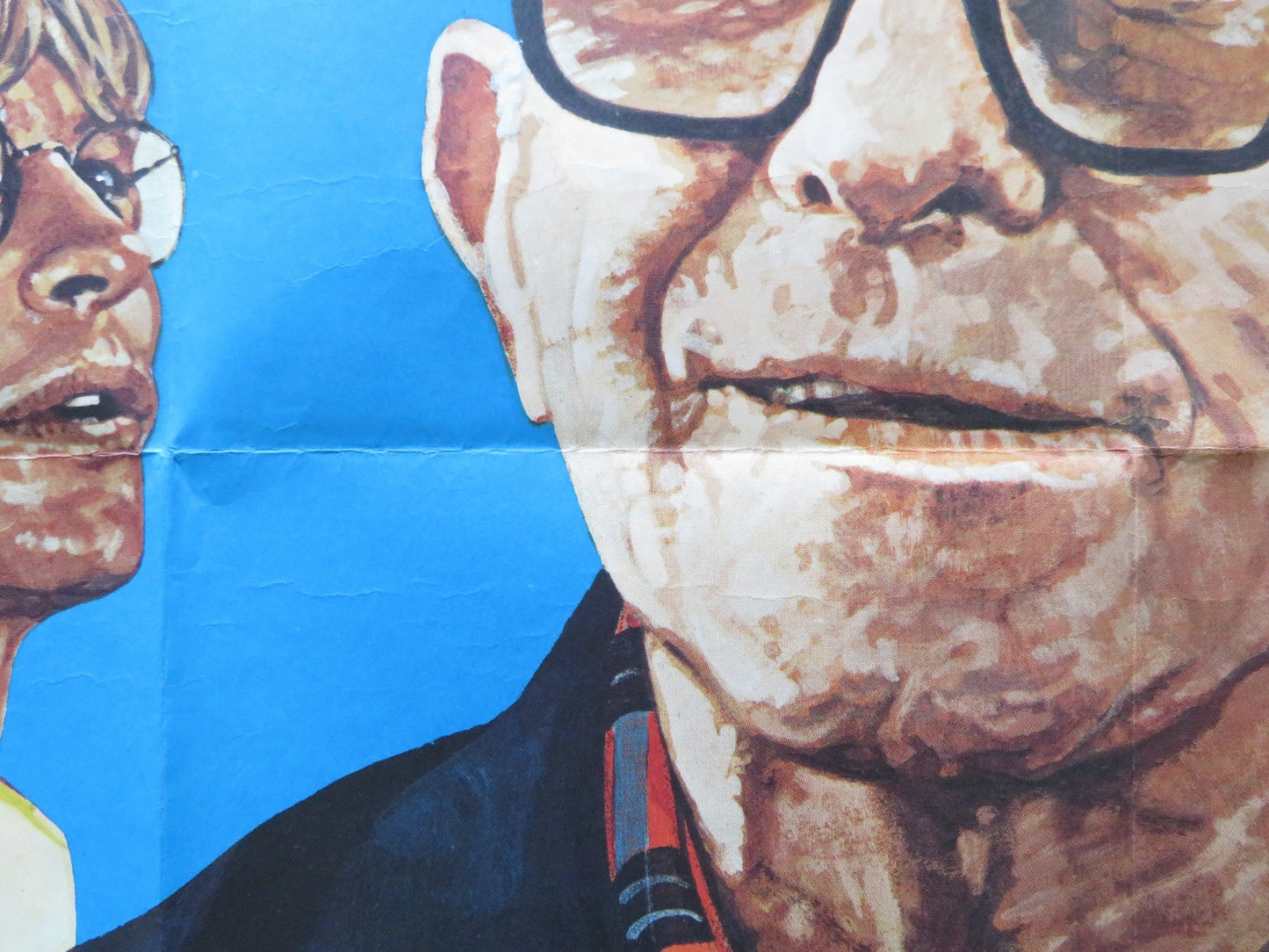 OH, GOD! UK QUAD POSTER FOLDED GEORGE BURNS JOHN DENVER 1977 Rendezvous Cinema Movie posters