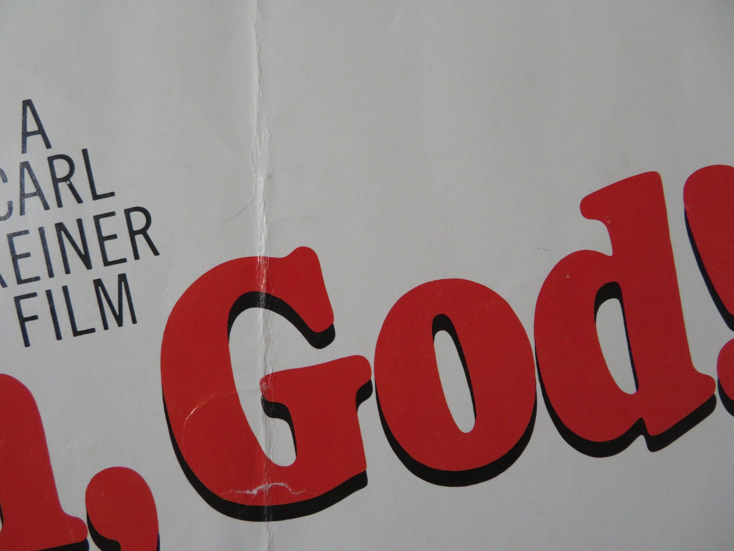 OH GOD! US HALF SHEET (22"x 28") POSTER GEORGE BURNS JOHN DENVER 1977 Rendezvous Cinema Movie posters