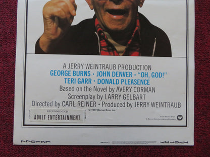 OH, GOD! US INSERT (14"x 36") POSTER GEORGE BURNS JOHN DENVER 1977 Rendezvous Cinema Movie posters