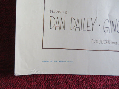 OH MEN! OH WOMEN! US HALF SHEET (22"x 28") POSTER DAN DAILEY DIANA LYNN 1957 Movie posters
