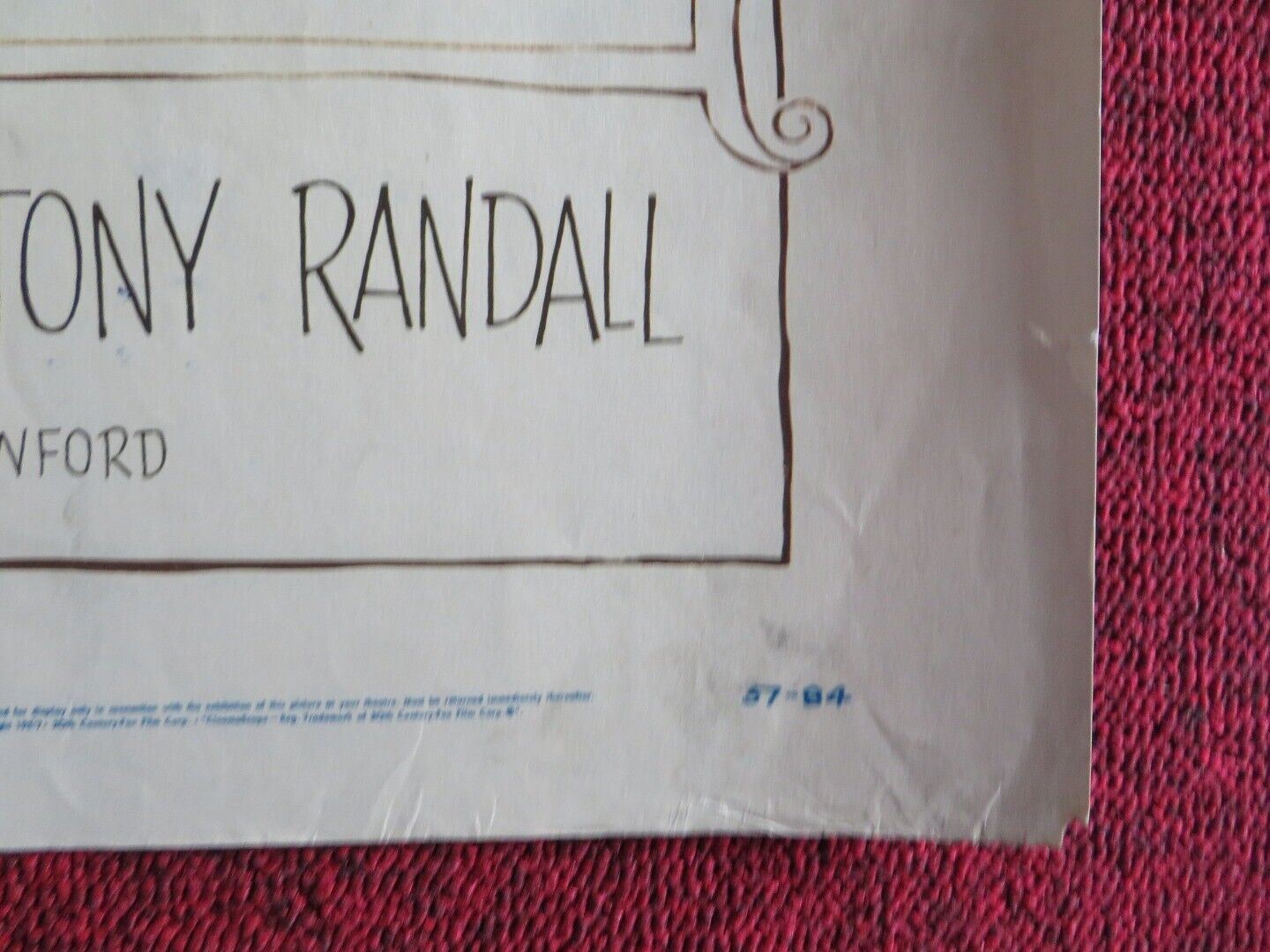 OH MEN! OH WOMEN! US HALF SHEET (22"x 28") POSTER DAN DAILEY DIANA LYNN 1957 Movie posters