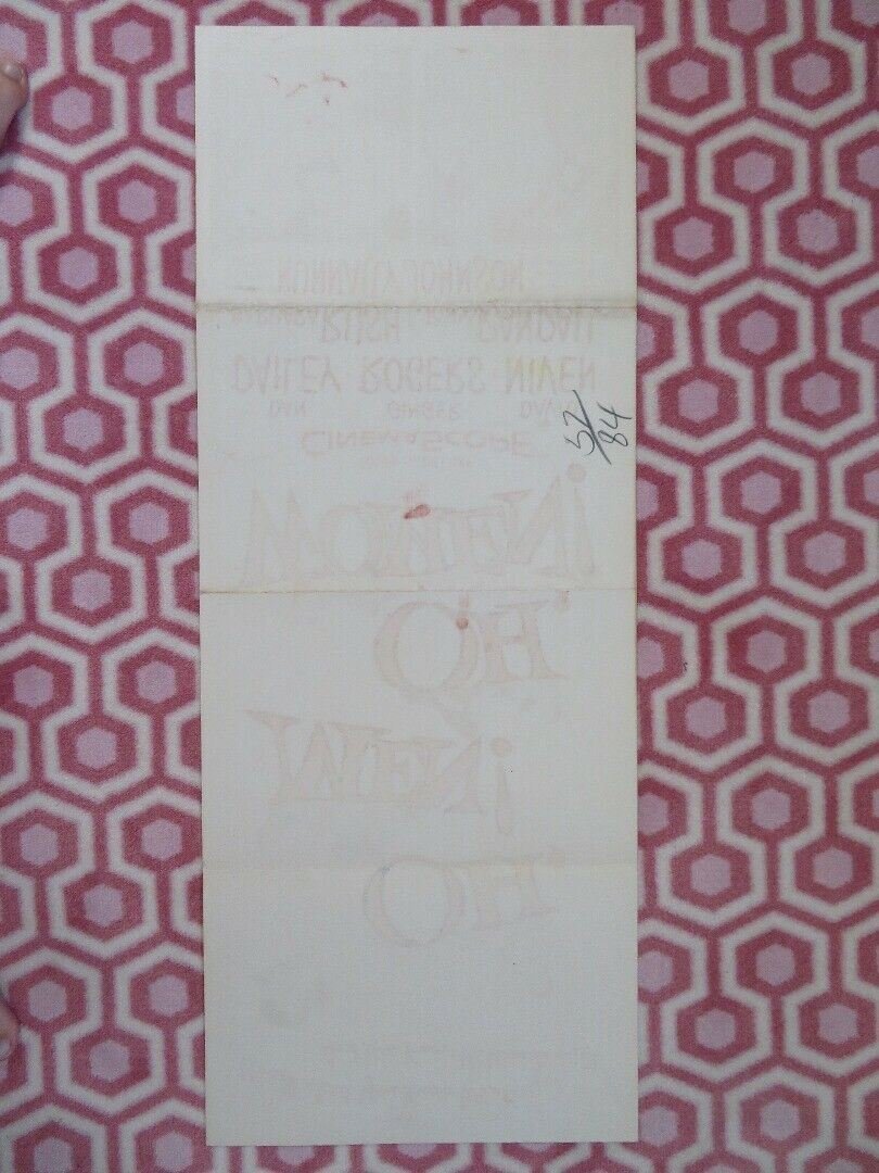 OH, MEN! OH WOMEN! US INSERT (14"x 36") POSTER DAN DAILEY GINGER ROGERS 1957 Movie posters