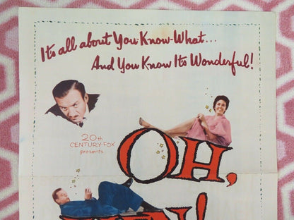 OH, MEN! OH WOMEN! US INSERT (14"x 36") POSTER DAN DAILEY GINGER ROGERS 1957 Movie posters