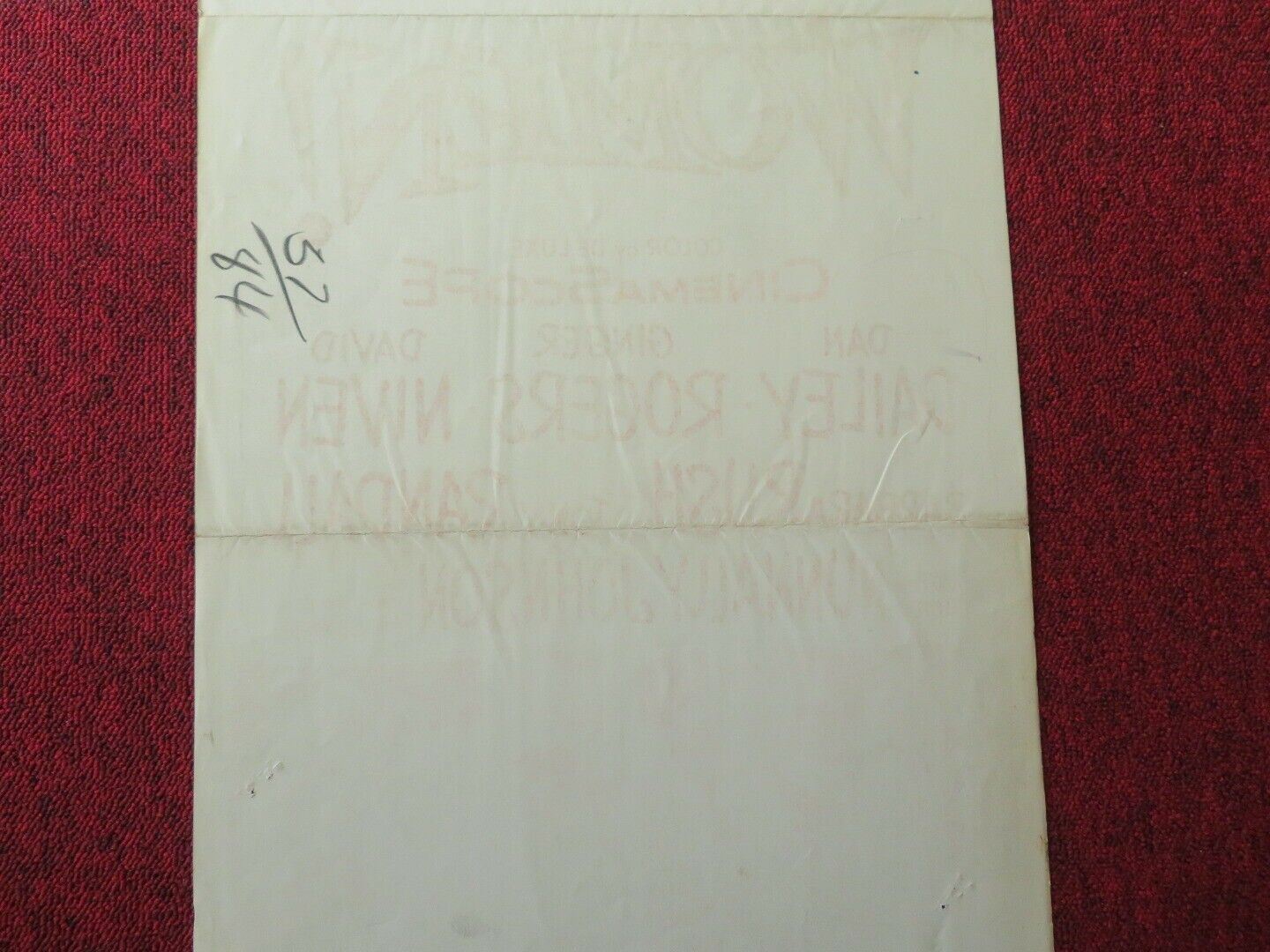 OH, MEN! OH WOMEN! US INSERT (14"x 36") POSTER GINGER ROGERS DAN DAILEY 1957 Movie posters