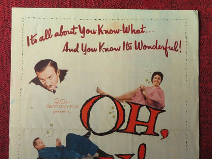 OH, MEN! OH WOMEN! US INSERT (14"x 36") POSTER GINGER ROGERS DAN DAILEY 1957 Movie posters
