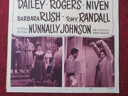 OH, MEN! OH WOMEN! US INSERT (14"x 36") POSTER GINGER ROGERS DAN DAILEY 1957 Movie posters