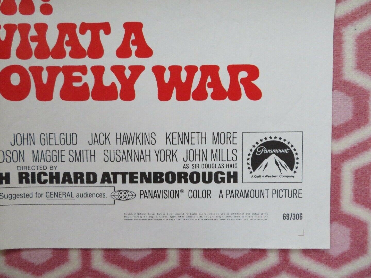OH WHAT A LOVELY WAR US ONE SHEET POSTER DIRK BOGARDE PHYLLIS CALVERT 1969 - Rendezvous Cinema