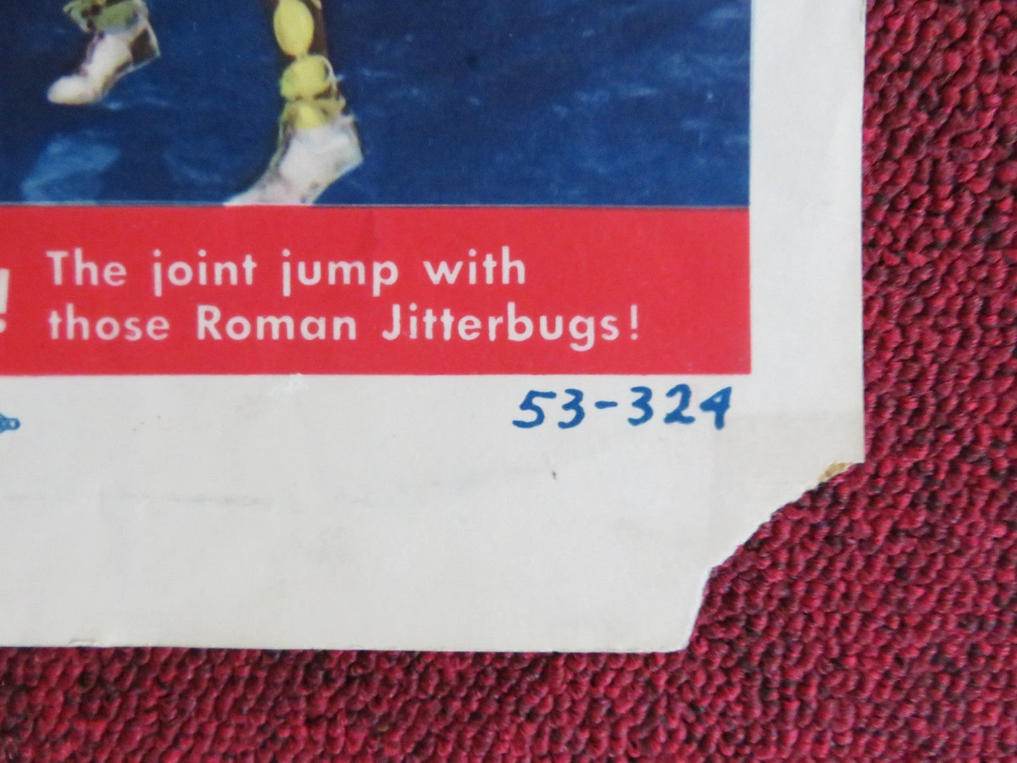 O.K. NERO US INSERT (14"x 36") POSTER WALTER CHIARI SILVANA PAMPANINI 1953 Rendezvous Cinema Movie posters