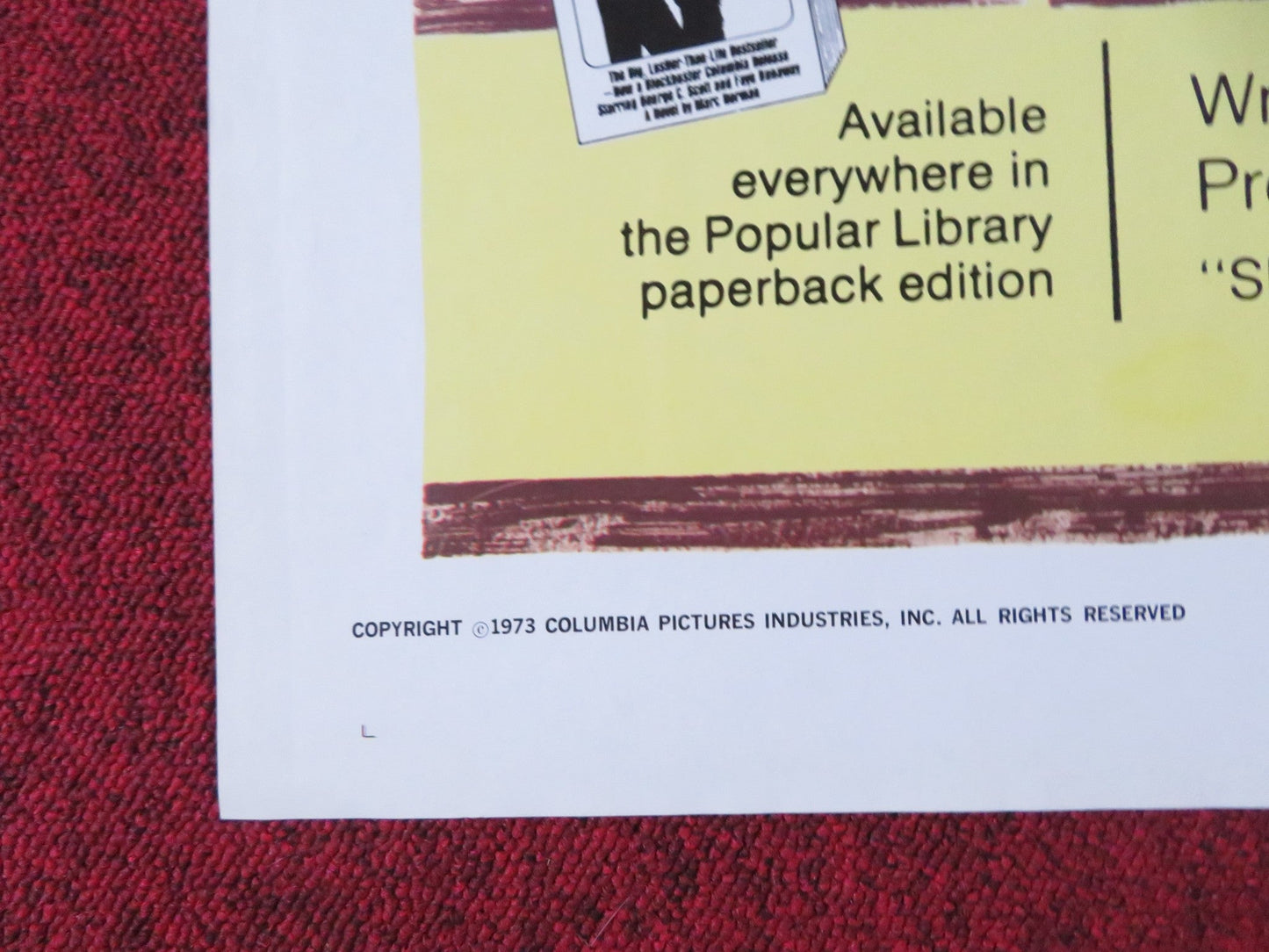 OKLAHOMA CRUDE FOLDED US ONE SHEET POSTER GEORGE C. SCOTT FAYE DUNAWAY 1973 Rendezvous Cinema Movie posters