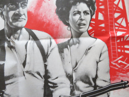 OKLAHOMA CRUDE UK QUAD POSTER FOLDED GEORGE C. SCOTT FAYE DUNAWAY 1973 Rendezvous Cinema Movie posters