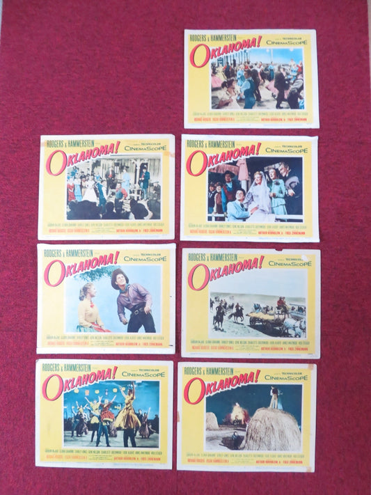 OKLAHOMA! US LOBBY CARD FULL SET GORDON MACRAE GLORIA GRAHAME 1955 =7 LOBBY CARD Rendezvous Cinema Movie posters