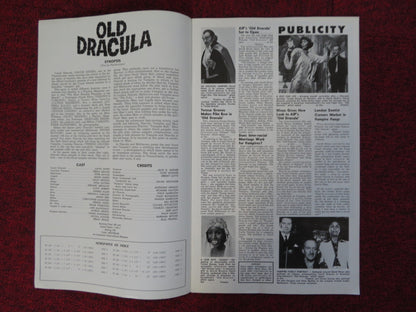 OLD DRACULA UNCUT AMERICAN INTERNATIONAL PRESS BOOK DAVID NIVEN GRAVES 1974 Rendezvous Cinema Movie posters