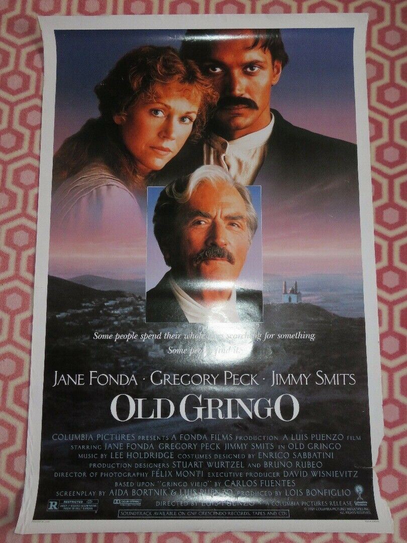 OLD GRINGO ONE SHEET ROLLED POSTER JANE FONDA GREGORY PECK 1989 Rendezvous Cinema Movie posters