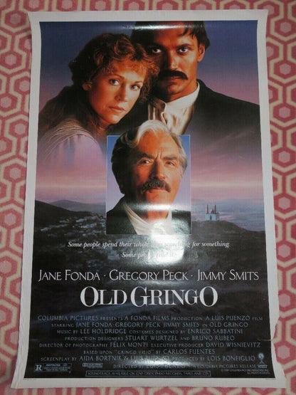 OLD GRINGO ONE SHEET ROLLED POSTER JANE FONDA GREGORY PECK 1989 Rendezvous Cinema Movie posters