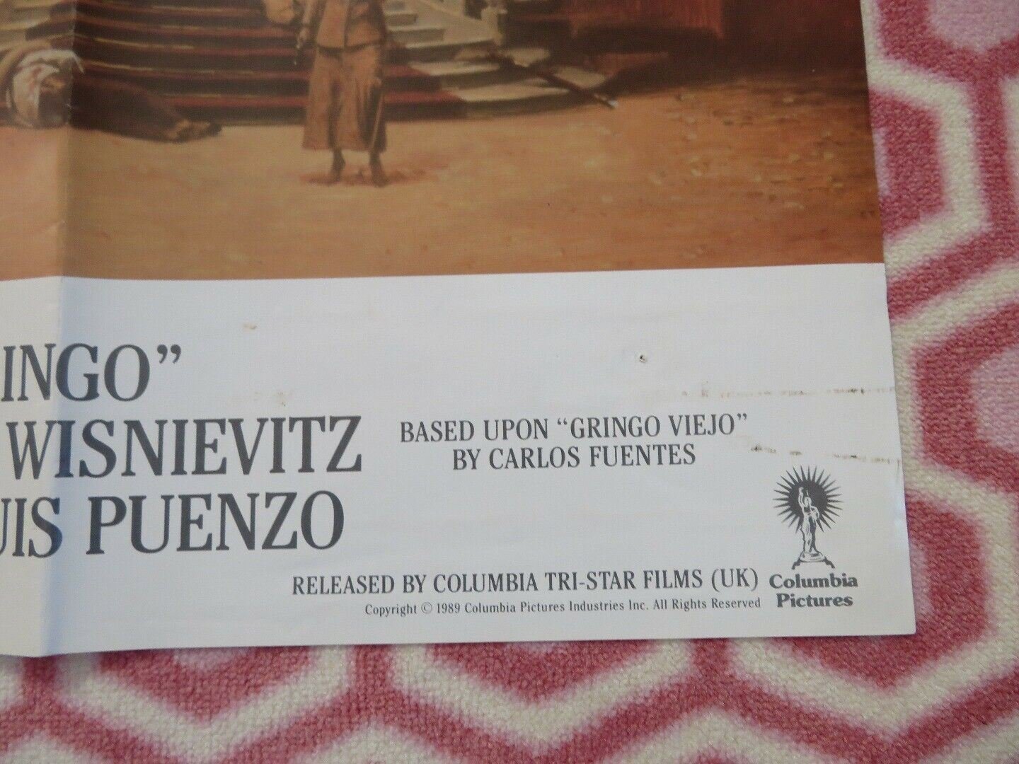OLD GRINGO UK ORIGINAL QUAD 1989 JANE FONDA GREGORY PECK RARE - Rendezvous Cinema
