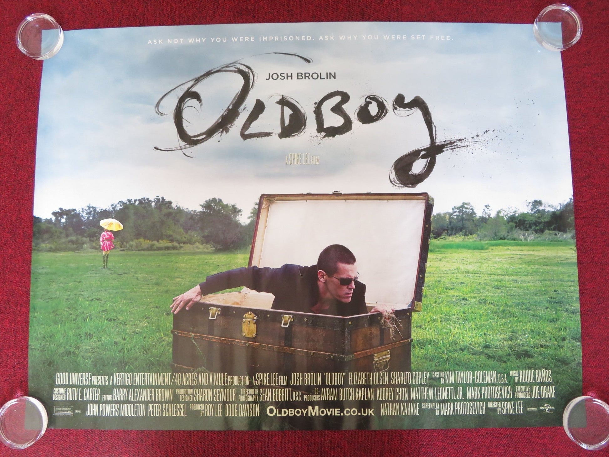 OLDBOY UK QUAD (30"x 40") ROLLED POSTER JOSH BROLIN ELIZABETH OLSEN 2013 Rendezvous Cinema Movie posters