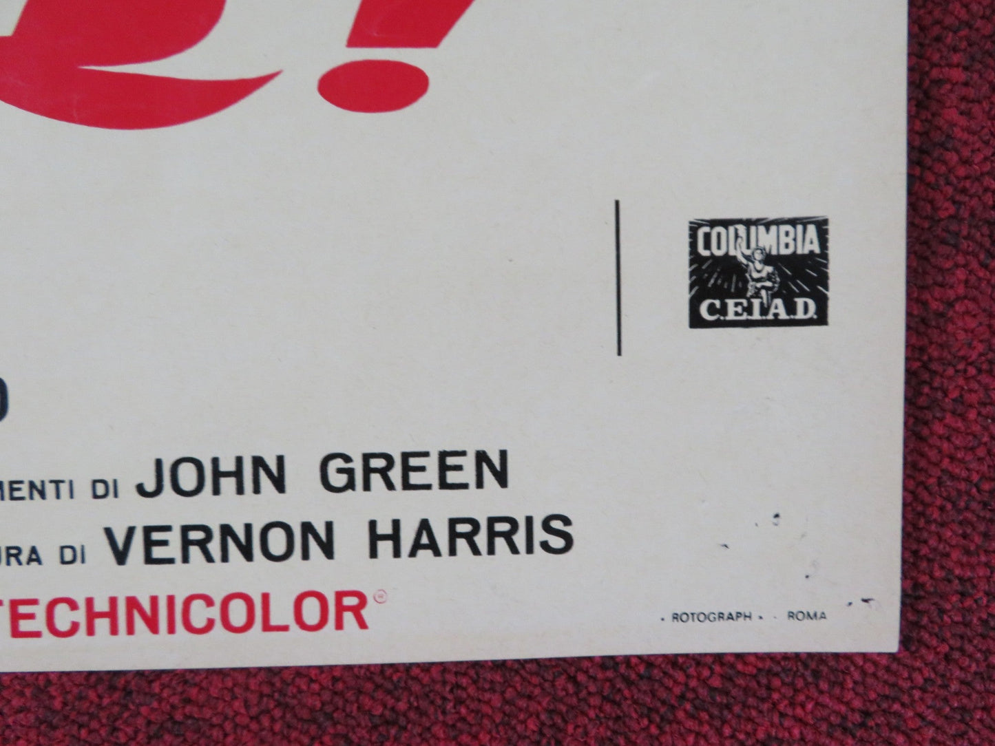 OLIVER! - A ITALIAN FOTOBUSTA POSTER OLIVER REED RON MOODY HARRY SECOMBE 1968 Rendezvous Cinema Movie posters