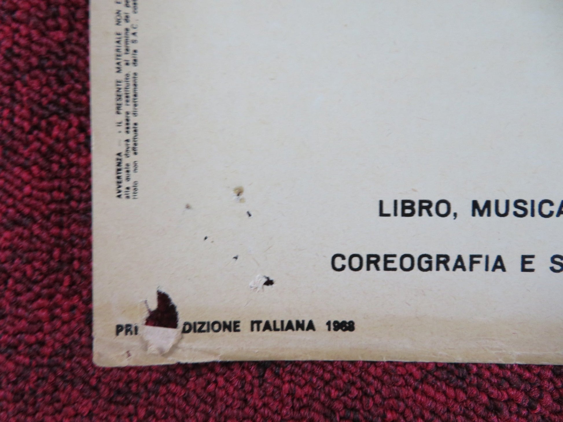 OLIVER! - A ITALIAN FOTOBUSTA POSTER OLIVER REED RON MOODY HARRY SECOMBE 1968 Rendezvous Cinema Movie posters