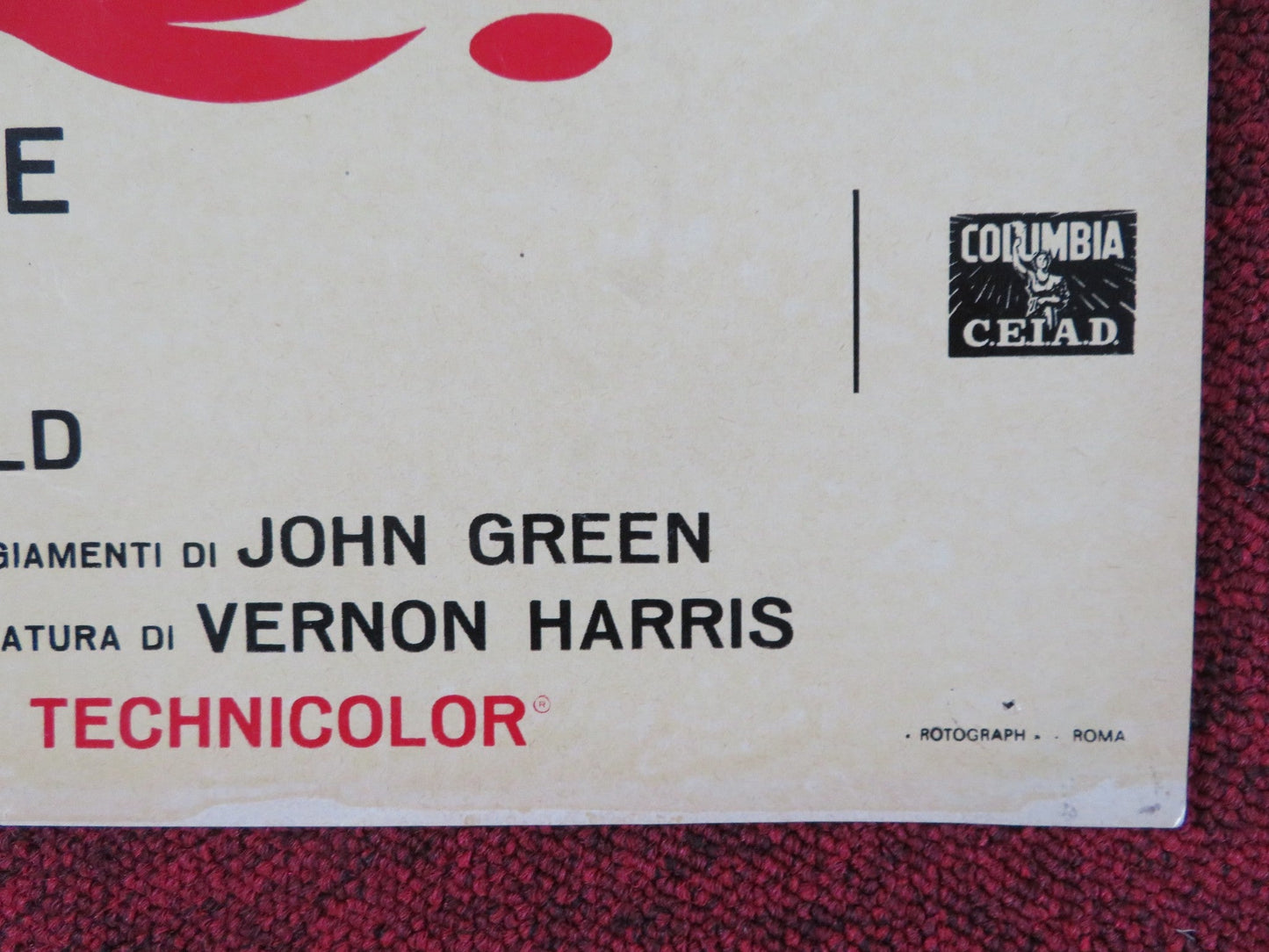 OLIVER! - B ITALIAN FOTOBUSTA POSTER OLIVER REED RON MOODY HARRY SECOMBE 1968 Rendezvous Cinema Movie posters