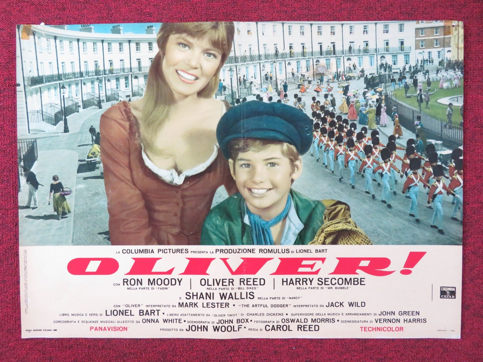 OLIVER! - B ITALIAN FOTOBUSTA POSTER OLIVER REED RON MOODY HARRY SECOMBE 1968 Rendezvous Cinema Movie posters