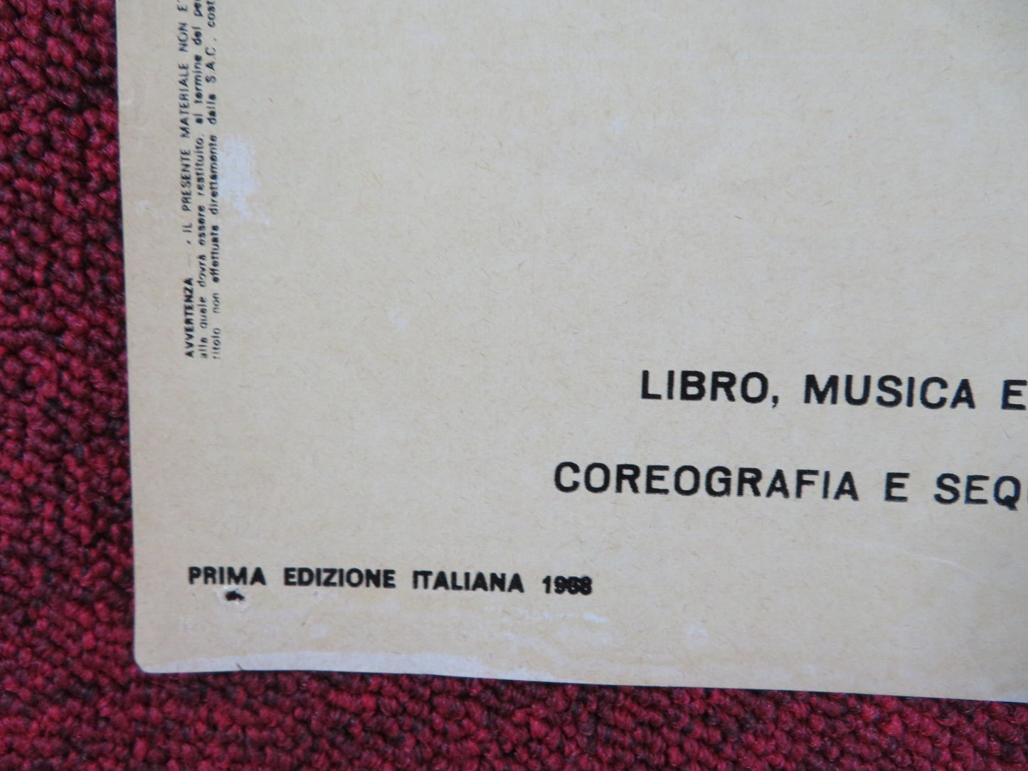 OLIVER! - B ITALIAN FOTOBUSTA POSTER OLIVER REED RON MOODY HARRY SECOMBE 1968 Rendezvous Cinema Movie posters