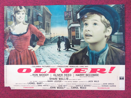 OLIVER! - C ITALIAN FOTOBUSTA POSTER OLIVER REED RON MOODY HARRY SECOMBE 1968 Rendezvous Cinema Movie posters