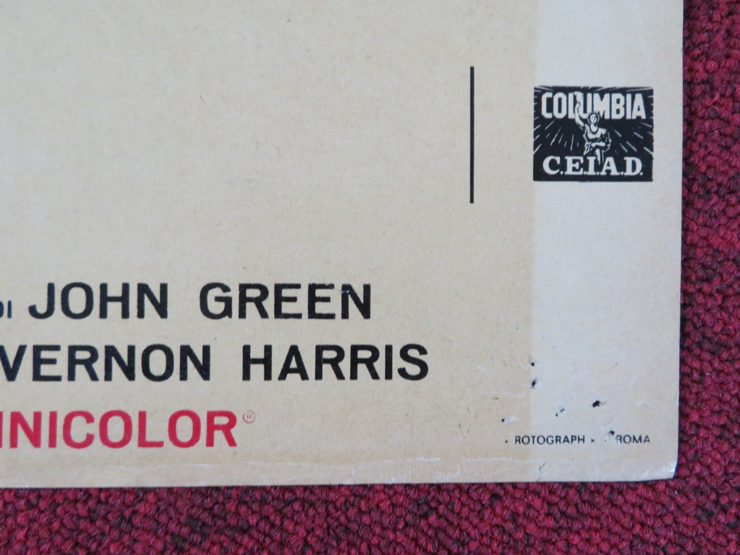 OLIVER! - C ITALIAN FOTOBUSTA POSTER OLIVER REED RON MOODY HARRY SECOMBE 1968 Rendezvous Cinema Movie posters