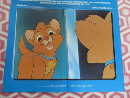 OLIVER & COMPANY UK DOUBLE CROWN POSTER DISNEY BILLY JOEL 1988 - Rendezvous Cinema