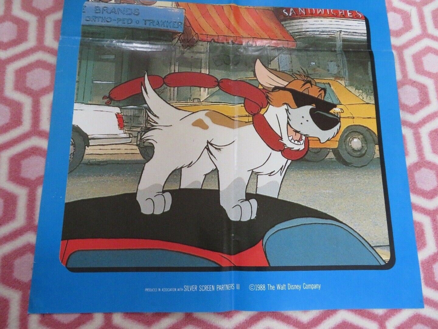 OLIVER & COMPANY UK DOUBLE CROWN POSTER DISNEY JOEY LAWRENCE1988 - Rendezvous Cinema