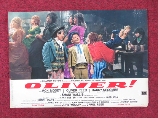 OLIVER! - D ITALIAN FOTOBUSTA POSTER OLIVER REED RON MOODY HARRY SECOMBE 1968 Rendezvous Cinema Movie posters