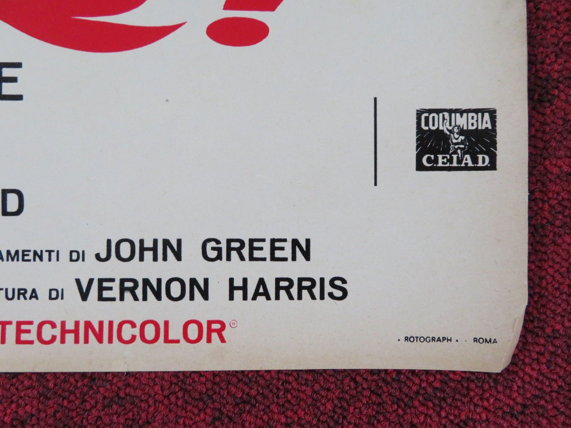 OLIVER! - D ITALIAN FOTOBUSTA POSTER OLIVER REED RON MOODY HARRY SECOMBE 1968 Rendezvous Cinema Movie posters