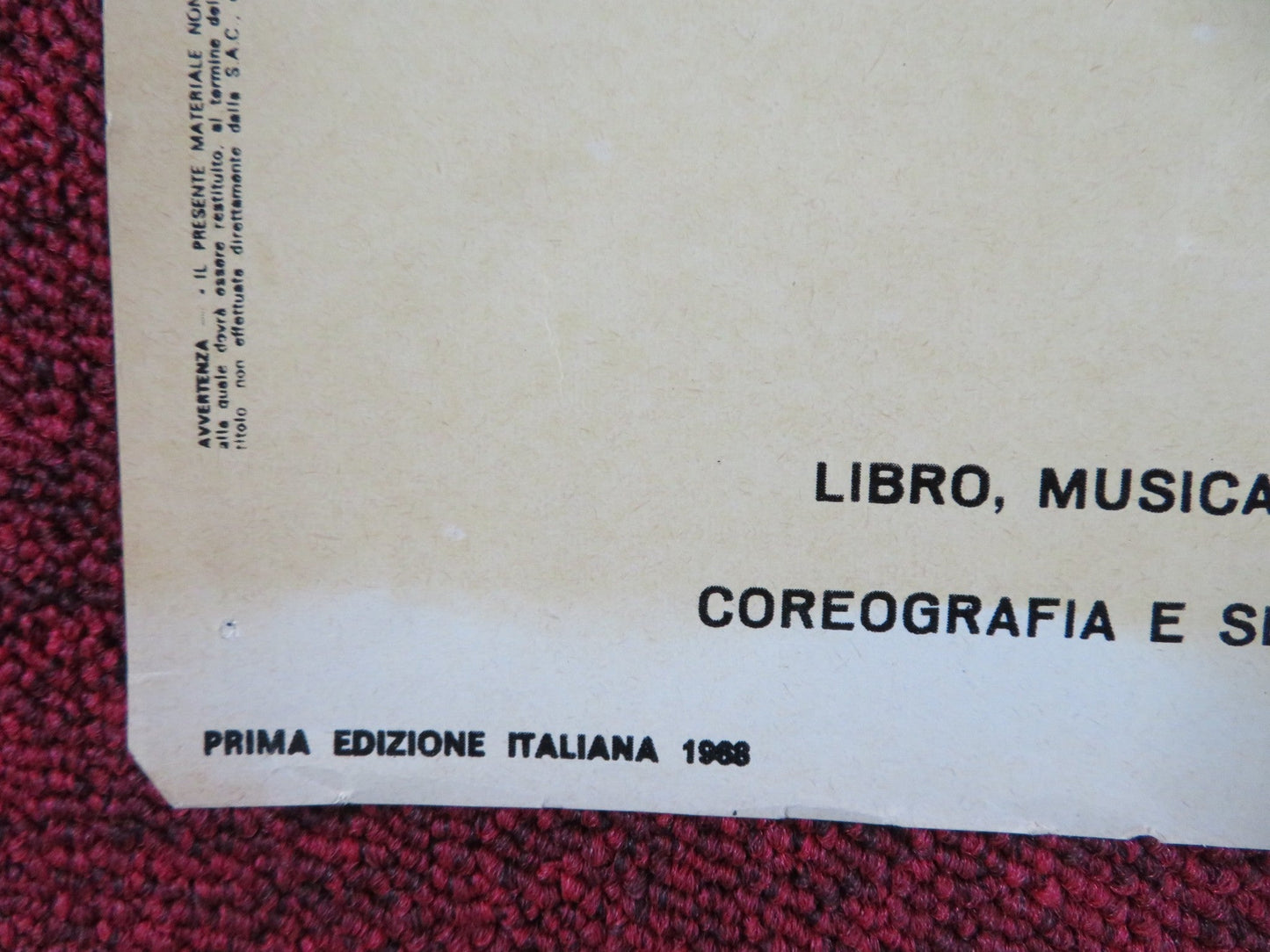 OLIVER! - E ITALIAN FOTOBUSTA POSTER OLIVER REED RON MOODY HARRY SECOMBE 1968 Rendezvous Cinema Movie posters