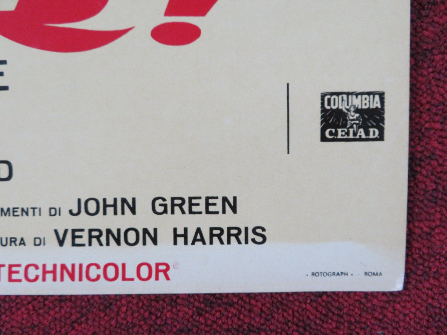 OLIVER! - E ITALIAN FOTOBUSTA POSTER OLIVER REED RON MOODY HARRY SECOMBE 1968 Rendezvous Cinema Movie posters