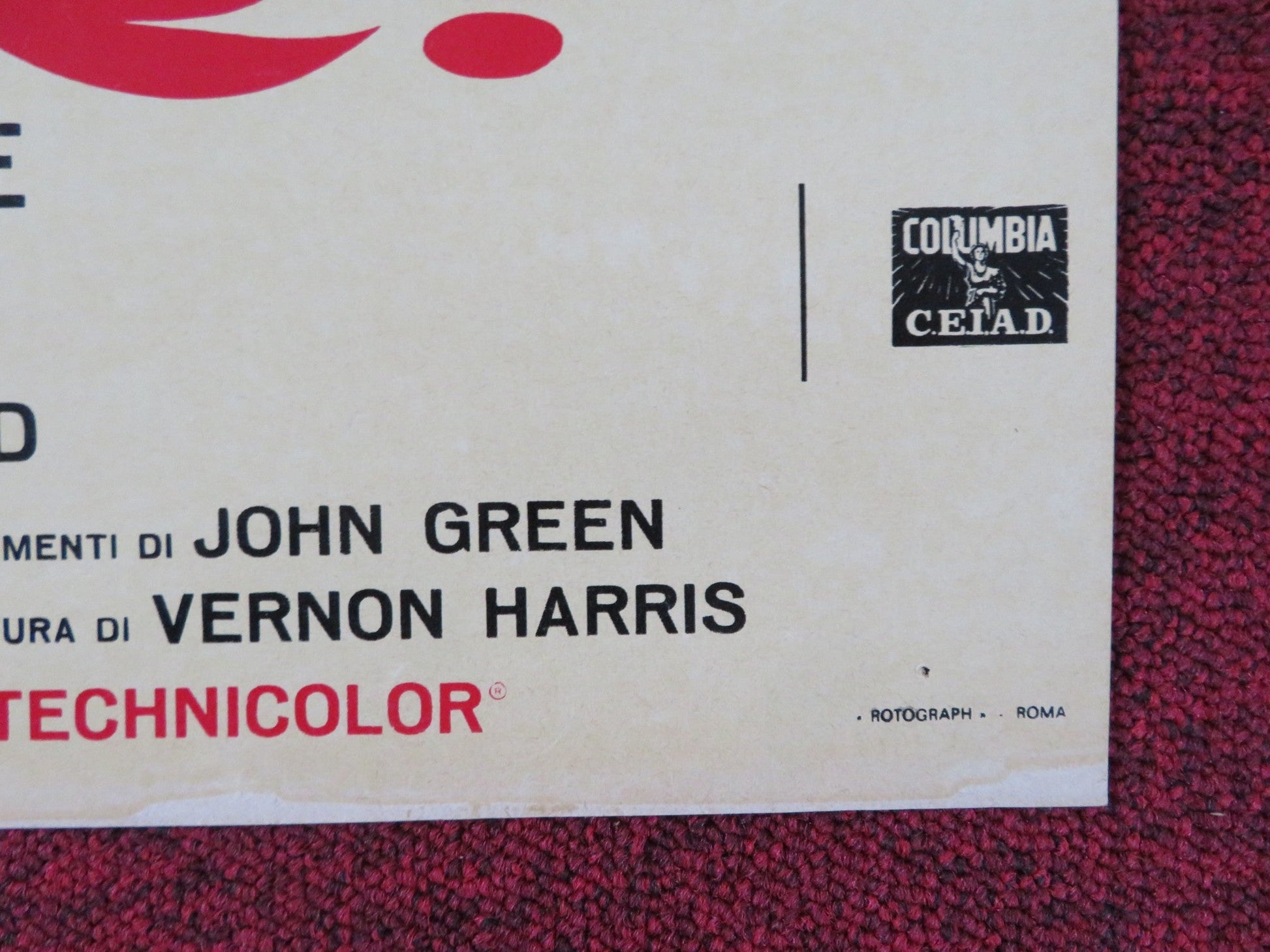 OLIVER! - F ITALIAN FOTOBUSTA POSTER OLIVER REED RON MOODY HARRY SECOMBE 1968 Rendezvous Cinema Movie posters