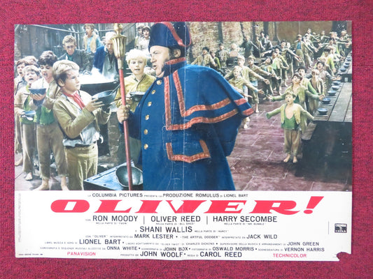 OLIVER! - G ITALIAN FOTOBUSTA POSTER OLIVER REED RON MOODY HARRY SECOMBE 1968 Rendezvous Cinema Movie posters