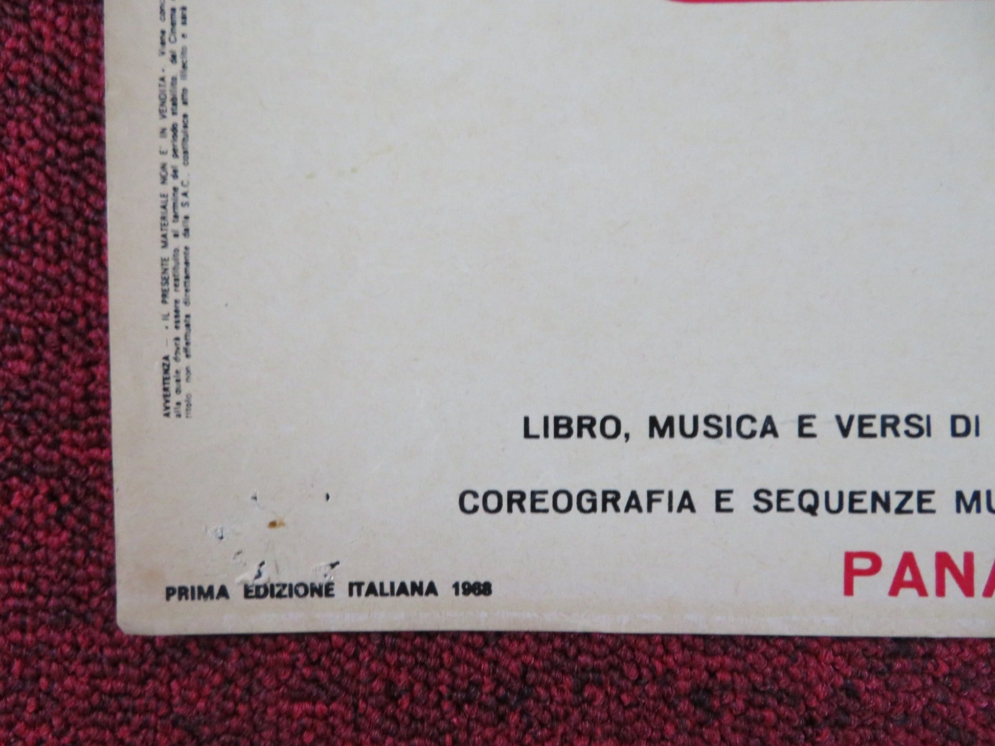 OLIVER! - G ITALIAN FOTOBUSTA POSTER OLIVER REED RON MOODY HARRY SECOMBE 1968 Rendezvous Cinema Movie posters