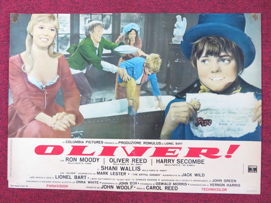 OLIVER! - I ITALIAN FOTOBUSTA POSTER OLIVER REED RON MOODY HARRY SECOMBE 1968 Rendezvous Cinema Movie posters