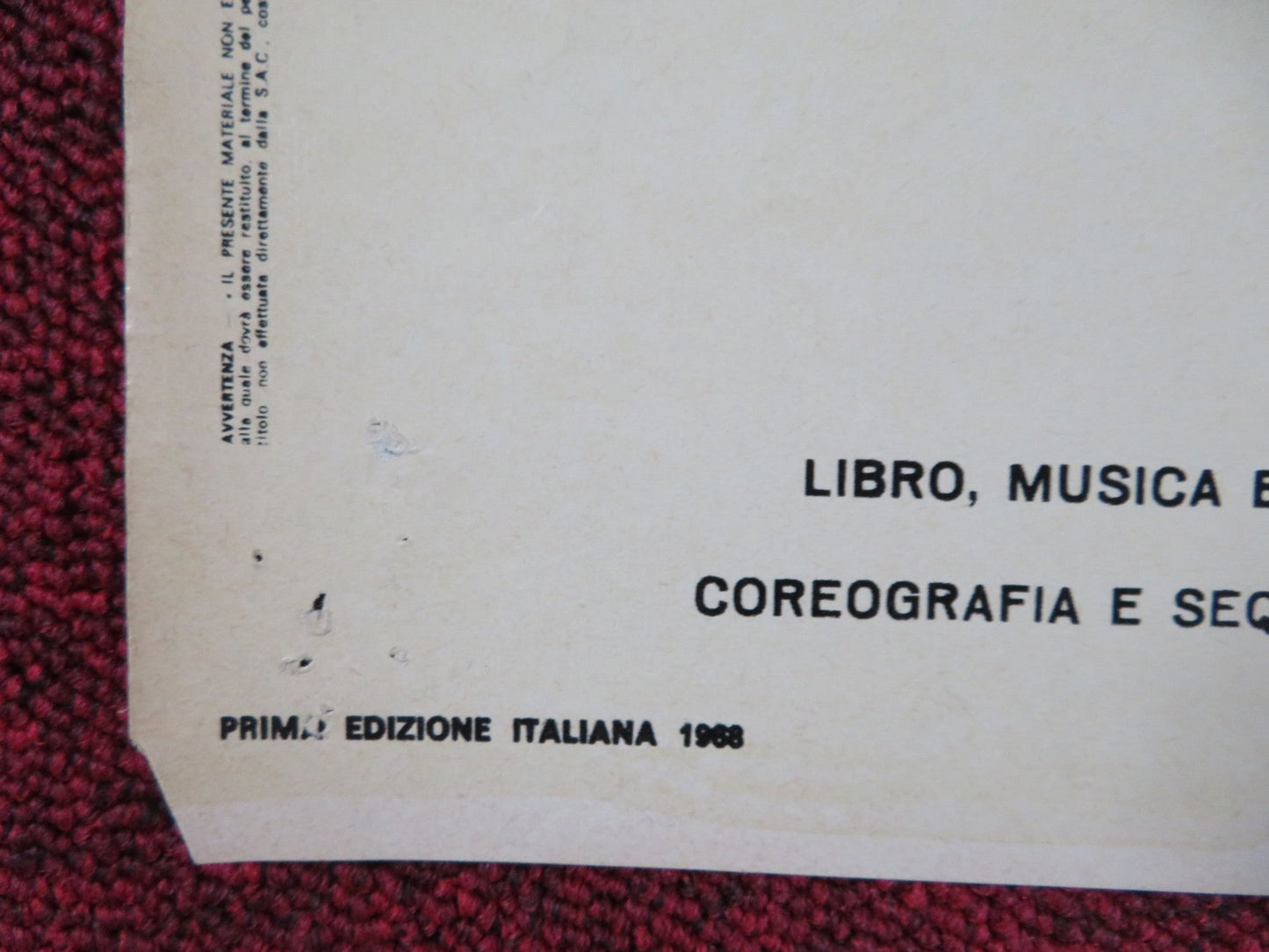 OLIVER! - J ITALIAN FOTOBUSTA POSTER OLIVER REED RON MOODY HARRY SECOMBE 1968 Rendezvous Cinema Movie posters