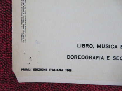 OLIVER! - J ITALIAN FOTOBUSTA POSTER OLIVER REED RON MOODY HARRY SECOMBE 1968 Rendezvous Cinema Movie posters