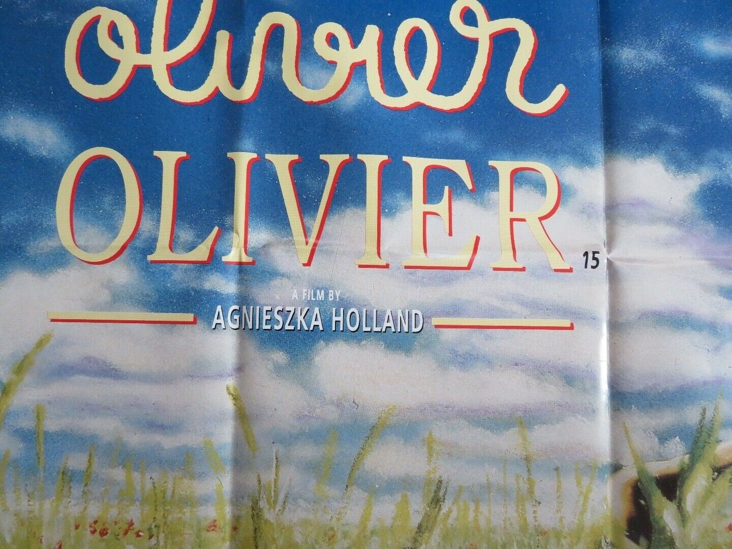 OLIVER OLIVER UK ORIGINAL QUAD POSTER AGNIESZKA HOLLAND EUROPA THREE COLOURS Rendezvous Cinema Movie posters